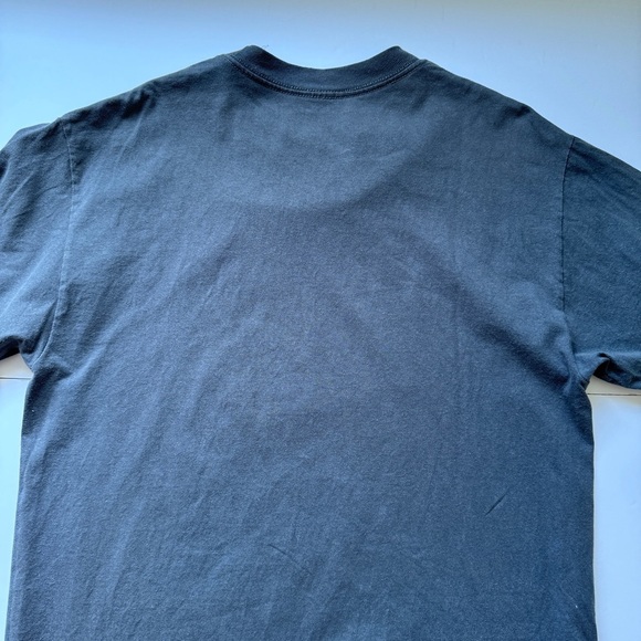 Pook Branded Tee Gray Short Sleeve Crew Neck TShirt Wool Sock Graphic Logo Sz L - Picture 13 of 14